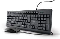 Trust Taro USB-Tastatur und Maus, kabelgebunden, italienisches QWERTY-Layout, f&uuml;r