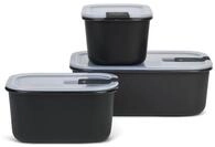 Mepal &ndash; Frischhaltedosen set 3-teilig EasyClip &ndash; Sch&uuml;ssel mit Deckel &