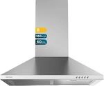 Cecotec Bolero Flux PM 603500 Edelstahl B 603500 Pyramiden-Dunstabzugshaube, 65 W,