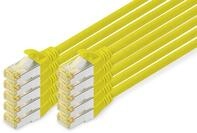 DIGITUS LAN Kabel Cat 6A &ndash; 1 m &ndash; 10 St&uuml;ck &ndash; S/FTP Geschirmt &ndash; 10 Gbit/s &ndash;