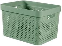 CURVER Infinity-Beh&auml;lter, 17 l, Gr&uuml;n, 35,5 x 26,2 x 21,9 cm, recycelter Kunststoff,