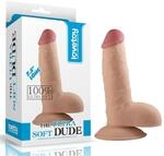 Lovetoy The Ultra Soft Dude Realistische Dildo, Nude, 7.5 (&Oslash; 4.5x19 cm)