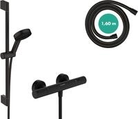 hansgrohe Pulsify Select S - wassersparendes Duschset mit Thermostat Ecostat...