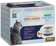 Almo Nature HFC Natural Light Meal - Nassfutter f&uuml;r Katzen - Thunfisch, Huhn &
