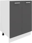 VCM K&uuml;chenm&ouml;bel Unterschrank 60x46x82 cm 2 T&uuml;ren Anrichte | Stauraum f&uuml;r...