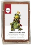 Rayher Lufttrocknender Ton, dunkelbraun, 500 g, Modelliermasse, lufth&auml;rtend, weich,