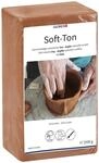 GLOREX 6 8075 337 - Soft Ton terracotta 2500 g, nat&uuml;rlicher, lufth&auml;rtender Ton ohne