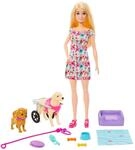 Barbie Hundeduo Puppe und Zubeh&ouml;r, inklusive H&uuml;ndchen und gro&szlig;em Hund mit