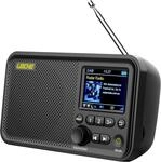 LEICKE tragbares DAB+ Radio mit Bluetooth 5.0 | DAB/DAB+ und UKW Radio, 2,4"