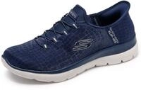 Skechers Damen Summits Classy Night Turnschuhe, Navy Mesh/Silver Trim, 37 EU
