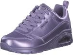 Skechers Damen UNO-Galactic Gal Sneaker, Lavender Duraleather/Jersey, 38.5 EU