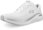 Skechers Arch Fit 2.0 Glow The Distance-Sneaker f&uuml;r Damen, Wei&szlig;es Netzgewebe mit