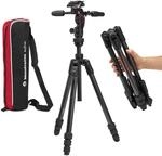 Manfrotto Befree GT PRO 3-Way, Professional Travel Tripod Kit, 3-Way Fluid Head,