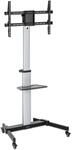 MANHATTAN 462327 TV-Wagen 37-86 Zoll Multimedia aus Aluminium, h&ouml;henverstellbar