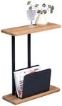 M2 Kollektion Alpha Beistelltisch, MDF, braun, 50x60x20