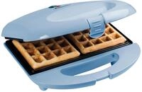 Bestron Br&uuml;sseler Waffeleisen im Retro Design, Waffelmaker f&uuml;r 2 belgische Waffeln,