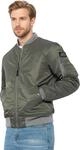 Schott NYC Airforcers Bombers, Unisex, Sage Khaki, Medium