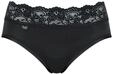 Sloggi Damen Unterhose Romance Midi, 40, Schwarz