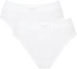 Sloggi Damen Unterhose Double Comfort Tai, 2-Pack, 46, Wei&szlig;