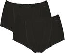 Sloggi Damen Unterhose Control Maxi , 2-Pack, 38, Schwarz