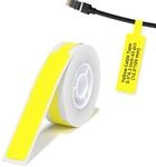 NIIMBOT Kabel Etikett (0,49" x 4,29") Drucker-Aufkleber Papier mit Selbstklebend f&uuml;r