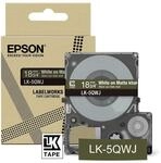 Epson Etikettenkassette, mattes Beschriftungsband LK-6YBJ schwarz auf gelb,
