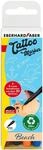 Eberhard Faber 559502 - Tattoo Stifte Set Beach, 4 Stifte im Kunststoffetui mit 4