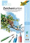 folia 8300 - Zeichenkarton, 120 g/m&sup2;, DIN A4, 50 Blatt, wei&szlig; - Zeichenpapier f&uuml;r
