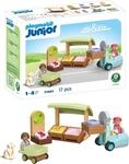 PLAYMOBIL JUNIOR | Bio-Marktstand & Gabelstapler | nachhaltiges Spielzeug aus