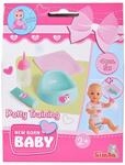 Simba New Born Baby T&ouml;pfchen Training Set, bef&uuml;llbare Flasche, Wischtuch und...