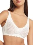 Sloggi Damen Sloggi Zero Feel Bliss Soft Bra, Silk White, XL