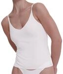 Sloggi Damen Zero Feel 2.0 Spaghetti Top, Silk White, L