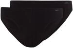 Skiny Herren Brasil voor Heren, Set Van 2 stuks, katoen Slip, Schwarz, L EU