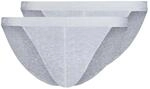 Skiny Herren Tanga Cotton Rib G-String, Silver Melange (080693), XL (2er Pack)