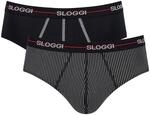Sloggi Herren Unterhose Men Start Midi C Box, 2-Pack, 8, Red - Dark Combination