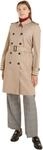 Tommy Hilfiger Damen Trenchcoat Cotton Slim Fit Kurz, Beige (Beige), 38
