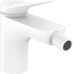 hansgrohe Einhebel-Bidetmischer Vivenis, Bidetarmatur mit Zugstange, Mattwei&szlig;