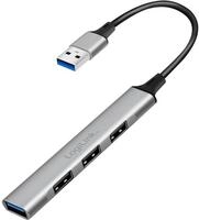 Logilink UA0391 - USB 3.0 Slim-Hub 4-Port mit Aluminiumgeh?use