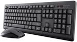 Trust Primo Tastatur Maus Set Kabellos Deutsches QWERTZ Layout, Flachen Tasten,