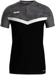 JAKO Iconic Poloshirt Herren & Damen Schwarz/Anthrazitt XL - Atmungsaktives Unisex