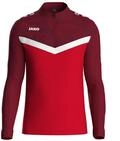 JAKO Ziptop Herren und Damen Iconic Gr. 3XL Rot/Weinrot - Atmungsaktives Unisex Sport