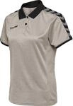 hummel Damen Polo Hmlauthentic Woman Functional Polo, Grey Melange, S, 205384-2006-S