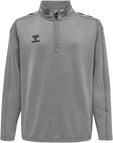 hummel Unisex Kinder Hmlcore Xk Half Zip Poly Kids Sweatshirt, Grey Melange,...