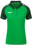 JAKO Damen Poloshirt Performance, Soft Green/Schwarz, 42