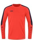 JAKO Herren Sweatshirt Power, Flame/Marine, L