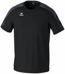 Erima Herren EVO Star leichtes T-Shirt (1082434), schwarz/Slate Grey, L
