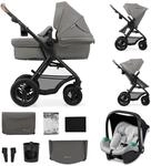 Kinderkraft MOOV2 AIR Kinderwagen 3 in 1 Kinderwagenset bis 22 kg mit Kindersitz