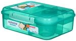 Sistema Bento Box LUNCH Aufbewahrungdose mit F&auml;chern | 1,65 L Lunchbox mit