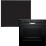 Bosch HND679LS62 Set Einbauherd HEG578BB4 + Induktionskochfeld NXX675CB5E