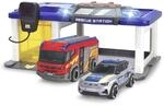 Dickie Toys - Rescue Auto-Station f&uuml;r Kinder ab 3 Jahre (31x22 cm) mit 2